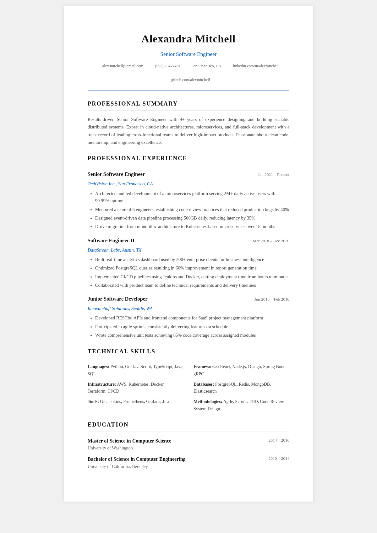Classic professional simple resume